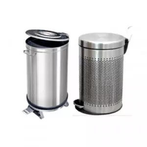 Stainless Steel Pedal Dustbin Used In Pharmaceutical Manufacturing Setting