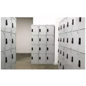 Powder Coated Personal Locker Designed For Pharmaceutical Cleanroom Storage With Secure Locking
