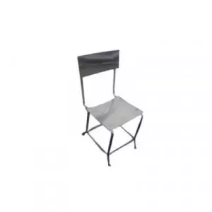 Stainless Steel Fixed Chair Used In Pharmaceutical Cleanroom Setting