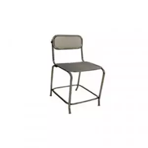 SS Tilting Chair Designed For Pharmaceutical Cleanroom Use Showing Adjustable Tilt Feature