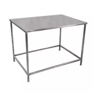 Stainless Steel Table With Smooth Surface Used In Pharmaceutical Manufacturing