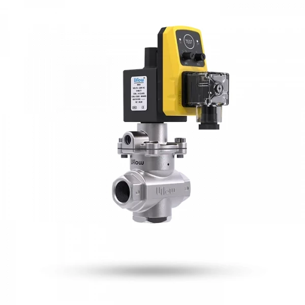 Uflow 2/2 Way Pilot Operated High Flow Auto Drain Solenoid Valve (NC)