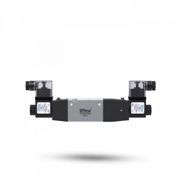 Uflow 5/3 Double Solenoid Valve With Spring Center - DCC Series