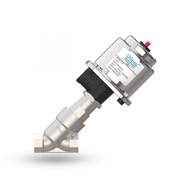 Uflow Angle Seat Valve With Steel Actuator Operator (NC / NO) - YCP Series