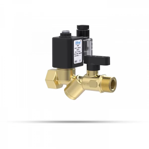 Uflow Auto Drain Valve With Filter Ball Valve (NC)