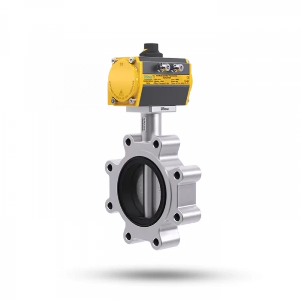Uflow Pneumatic Operated Lug Type Butterfly Valve - PN10 - BL Series