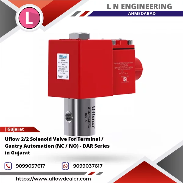 Uflow 2/2 Solenoid Valve For Terminal / Gantry Automation (NC / NO) - DAR Series In Gujarat
