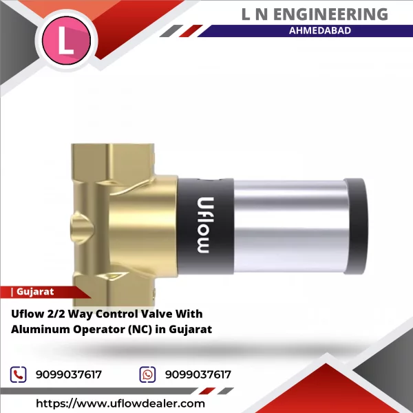 Uflow 2/2 Way Control Valve With Aluminum Operator (NC) In Gujarat