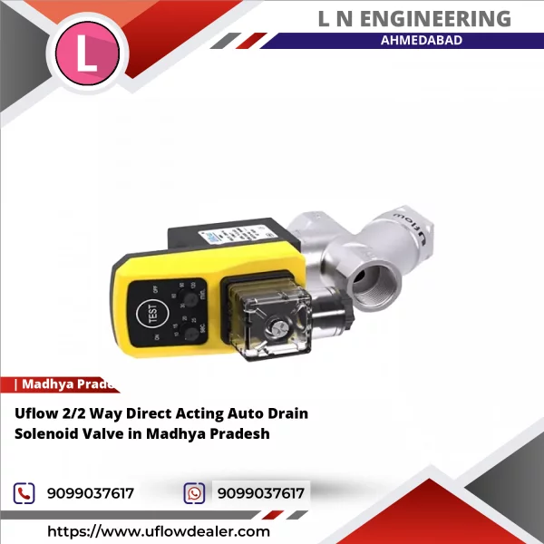 Uflow 2/2 Way Direct Acting Auto Drain Solenoid Valve In Madhya Pradesh