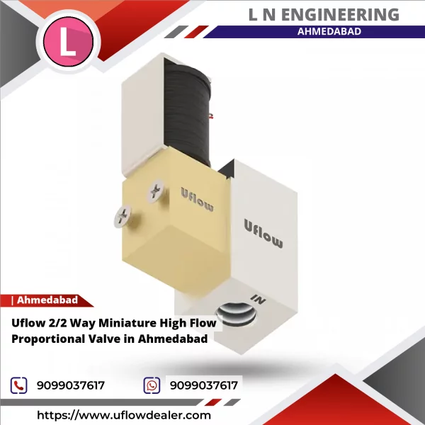 Uflow 2/2 Way Miniature High Flow Proportional Valve In Ahmedabad