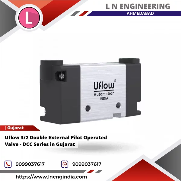 Uflow 3/2 Double External Pilot Operated Valve - DCC Series In Gujarat