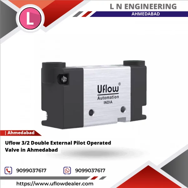 Uflow 3/2 Double External Pilot Operated Valve In Ahmedabad