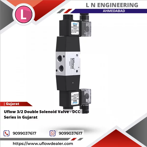 Uflow 3/2 Double Solenoid Valve - DCC Series In Gujarat