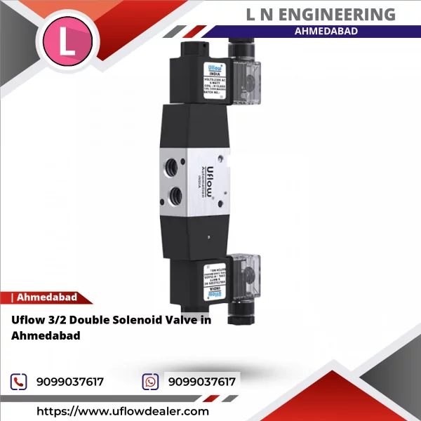 Uflow 3/2 Double Solenoid Valve In Ahmedabad