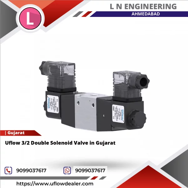 Uflow 3/2 Double Solenoid Valve In Gujarat
