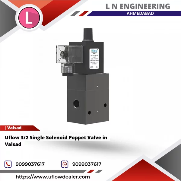 Uflow 3/2 Single Solenoid Poppet Valve In Valsad