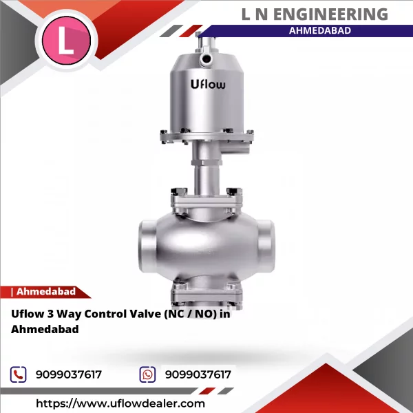 Uflow 3 Way Control Valve (NC / NO) In Ahmedabad