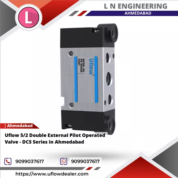 Uflow 5/2 Double External Pilot Operated Valve - DCS Series In Ahmedabad