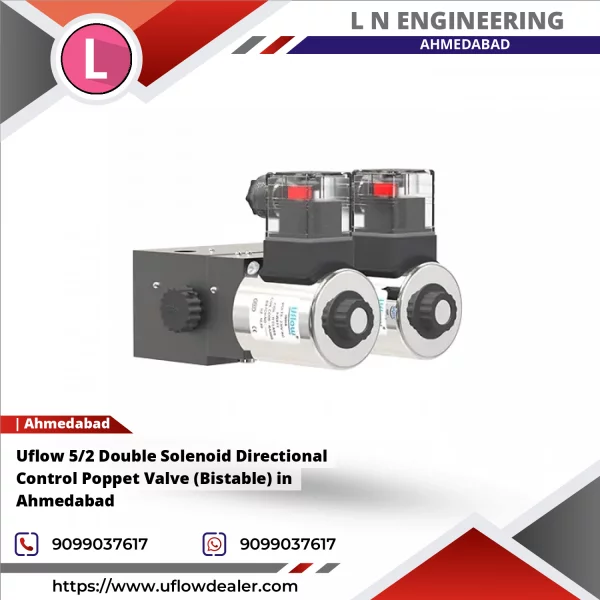 Uflow 5/2 Double Solenoid Directional Control Poppet Valve (Bistable) In Ahmedabad