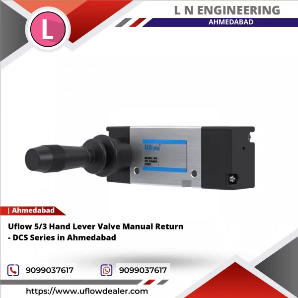 Uflow 5/3 Hand Lever Valve Manual Return - DCS Series In Ahmedabad