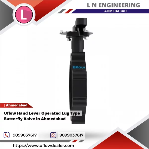 Uflow Hand Lever Operated Lug Type Butterfly Valve In Ahmedabad