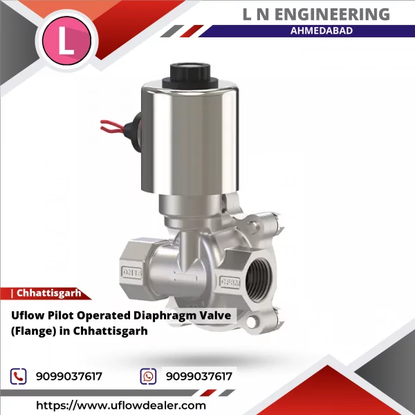 Uflow Pilot Operated Diaphragm Valve (Flange) In Chhattisgarh