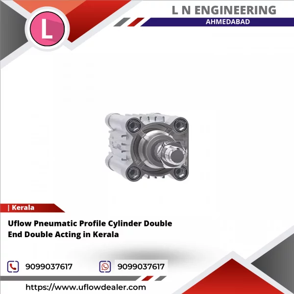 Uflow Pneumatic Profile Cylinder Double End Double Acting In Kerala