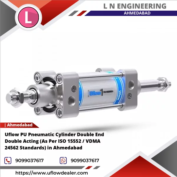 Uflow PU Pneumatic Cylinder Double End Double Acting (As Per ISO 15552 / VDMA 24562 Standards) In Ahmedabad
