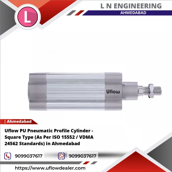 Uflow PU Pneumatic Profile Cylinder - Square Type (As Per ISO 15552 / VDMA 24562 Standards) In Ahmedabad