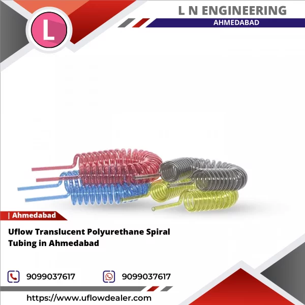 Uflow Translucent Polyurethane Spiral Tubing In Ahmedabad