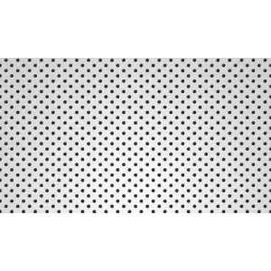 Stainless Steel Perforated Sheet Facade Panel Showing Hexagonal Pattern Installed On Building Exterior
