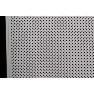 MS Perforated Sheet Used For Fencing Showing Round Holes Pattern