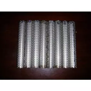 MS Perforated Sheet Panel Designed For Gate Applications Showing Round Holes Pattern