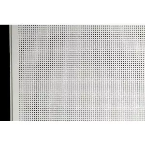 Stainless Steel Perforated Sheet Panel Used For Industrial Grills Showing Round Hole Pattern