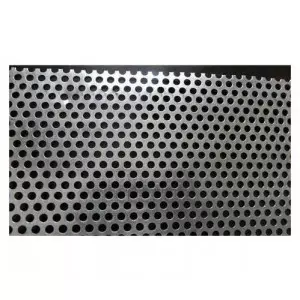 Processed Perforated Metal Sheet With Uniform Round Holes Showing Smooth Finish