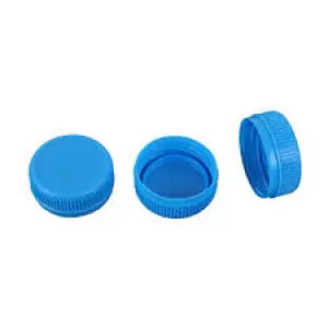 Full Neck Plastic Bottle Caps Stacked Ready For Shipment