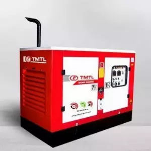 15 KVA Eicher Silent Diesel Generator Set Installed At An Industrial Site