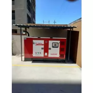 25 KVA Cummins Silent Diesel Generator Set Installed At Commercial Site