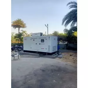45 KVA Eicher Silent Diesel Generator Set Installed In An Industrial Setting