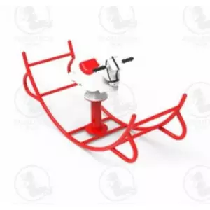 Durable Kids Horse Rocker Installed In Outdoor Playground