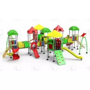 Modular Outdoor Fitness Equipment Installed In A Park Setting