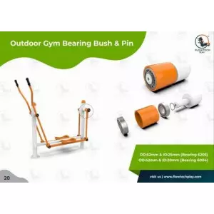 Close-up View Of Durable Outdoor Gym Bearing Pin Made From Corrosion-resistant Metal