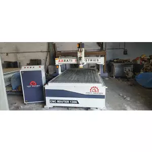 CNC Acrylic Router Machine Working On Clear Acrylic Sheet