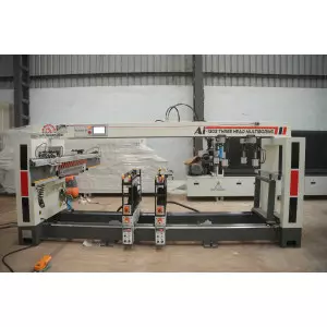 Multi Boring Machine Drilling Precise Holes In Wooden Panels