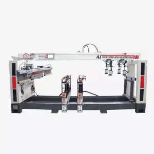 Three Head Multi Boring Machine Setup Showing Drilling Heads And Control Panel