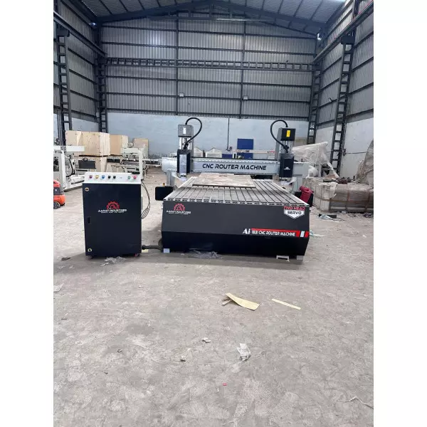 Two Head CNC Router Ai-1831-Servo Machine Manufacturer In Surat