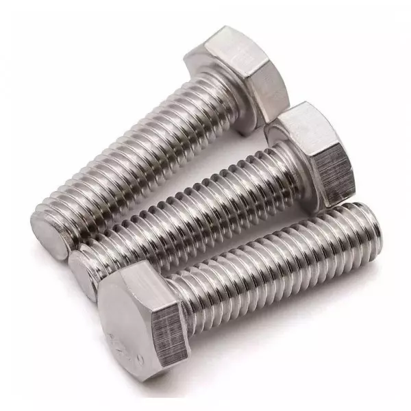 M16 Stainless Steel 304 Hex Bolt Showing Head And Threaded Shaft