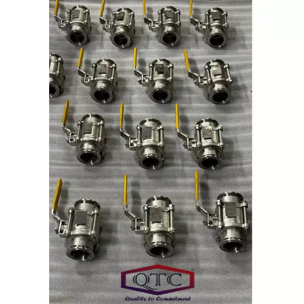 QTC MAKE SS304/316 TC END BALL VALVE