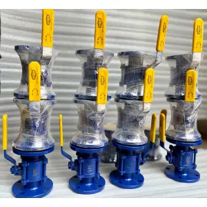 Industrial Valve Installed In An Industrial Pipeline System