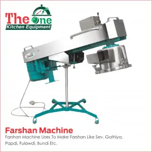 Commercial Farshan Machine In Operation Preparing Snacks